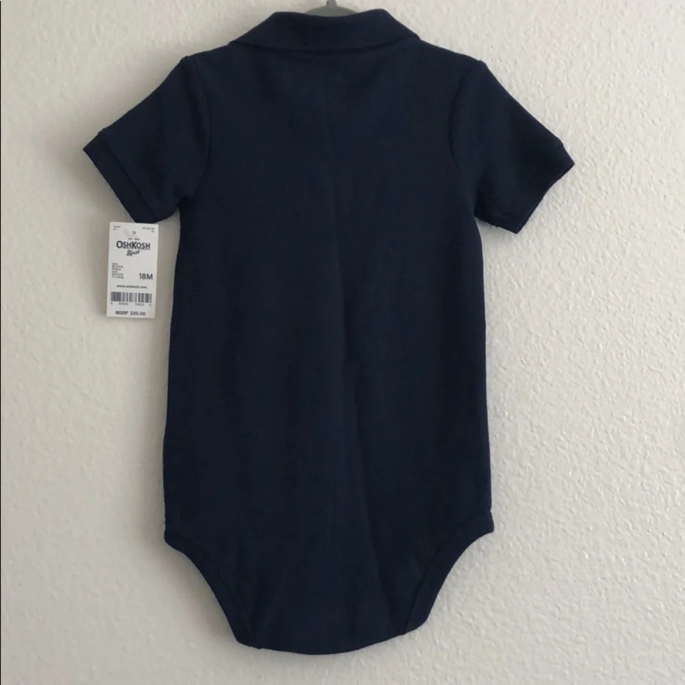 NWT OshKosh B’Gosh Navy Polo Onesie